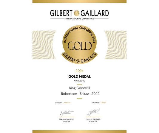 Bayede Royal's King Goodwill Shiraz 2022 Wins GOLD at Gilbert Gaillard International Challenge